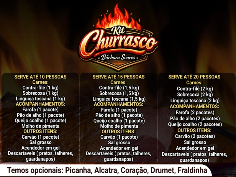 Kit Churrasco 10 pessoas