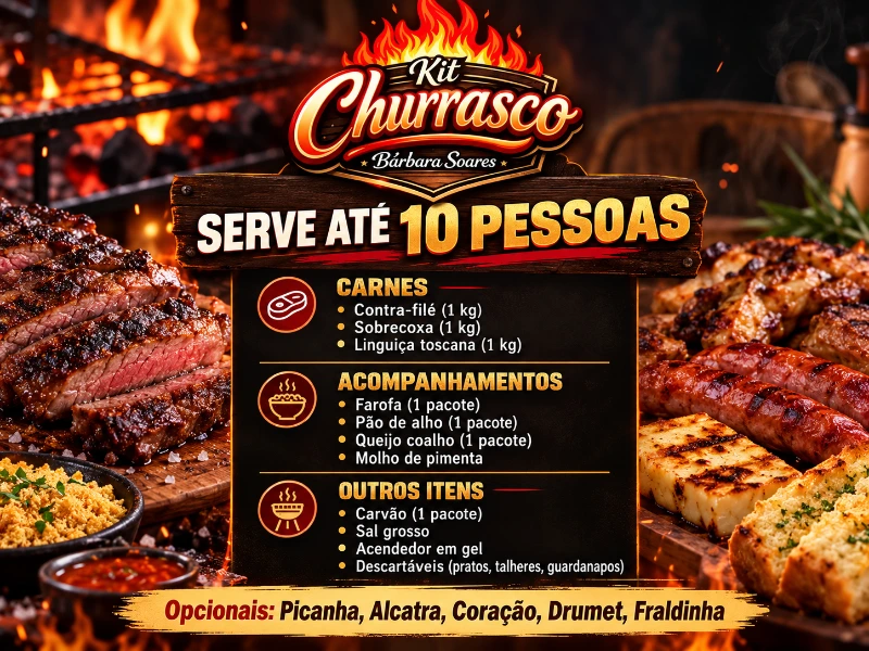 Kit Churrasco 10 pessoas