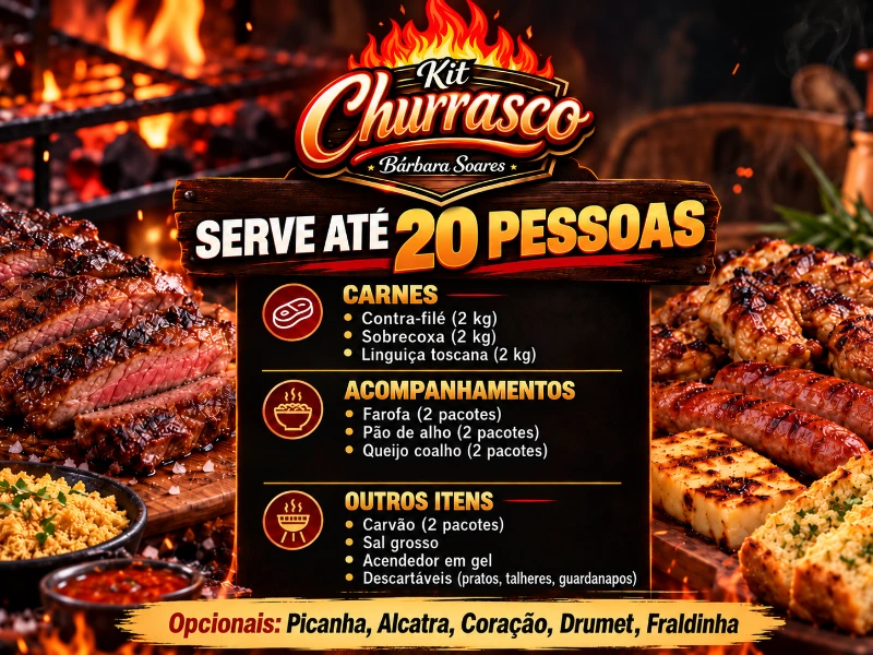 Kit Churrasco 20 pessoas